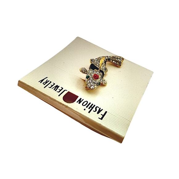 NWT 1" x 2" Gold Plated Japanese Koi Fish with Rhinestone Brooch / Pin - Picture 1 of 3